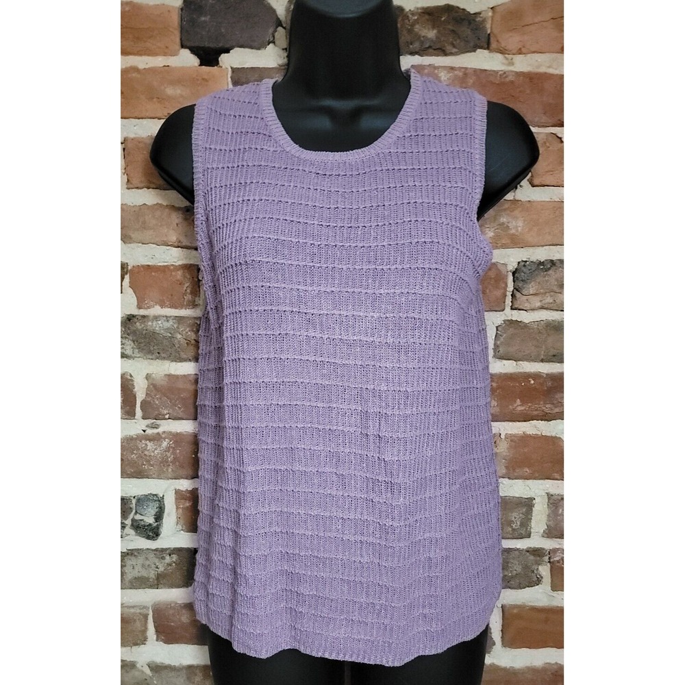 Womens 100% Linen Sleeveles Top Medium LT Sports